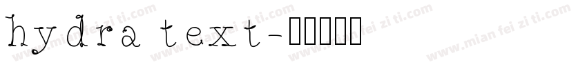 hydra text字体转换